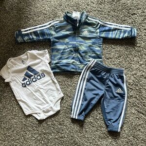 3mo Adidas Track Suit with onesie.
